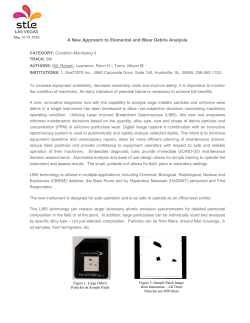 A New Approach to Elemental and Wear Debris Analysis