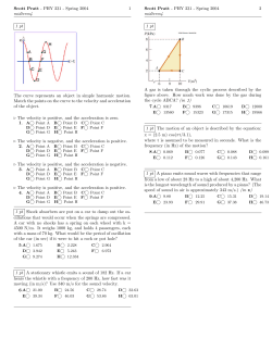 Scott Pratt - PHY 231 - Spring 2004 1 midterm4 1 pt The curve