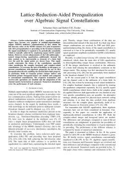 Lattice-Reduction-Aided Preequalization over Algebraic