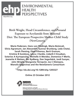 environmental health perspectives environmental health