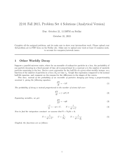 Problem Set 4 Solutions