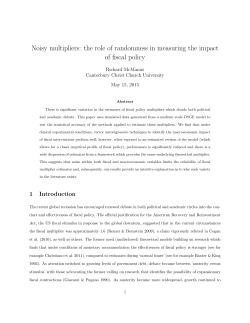 Noisy multipliers: the role of randomness in