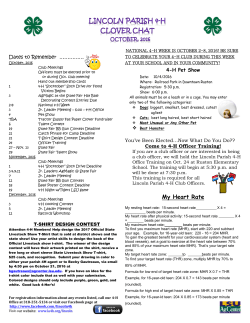 Clover Chat newsletter Oct 2016pdf PDF