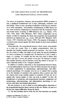 ON THE IDENTIFICATION OF PROPERTIES AND