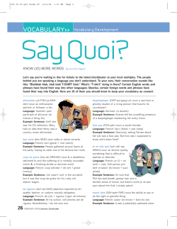 Say Quoi? - Scholastic
