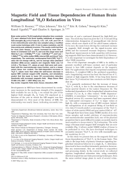 Magnetic field and tissue dependencies of human brain longitudinal