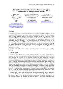 Comparing human and automatic thesaurus mapping