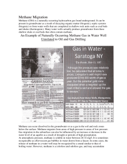 Methane Migration