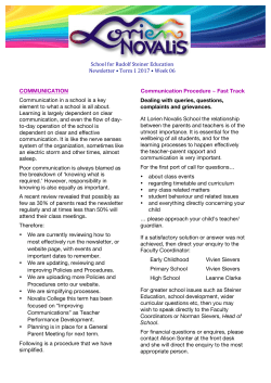 Term 1 wk 06 - Lorien Novalis School