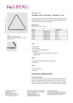Triangle "Silver Virtuosity", serrated, 14 cm