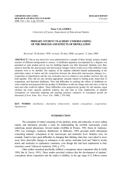 primary student teachers` understanding of the process and effects