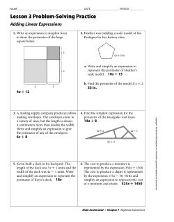 7-3 Prob Solve Add like Terms Extra Practice ws Answers