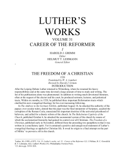 Freedom of a Christian