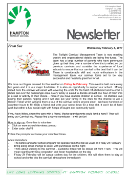 Feb 8 - Hampton Primary School