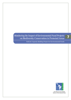 Monitoring the Impact of Environmental Fund Projects on