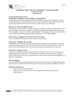 Teacher Overview Gatsby_rev - National Math and Science Initiative