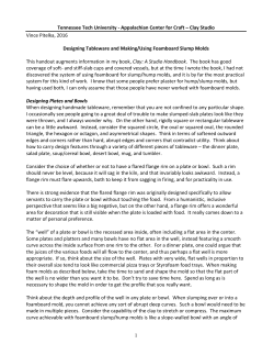 Slab-built Tableware &ndash; Making and Using Foamboard Slump Molds