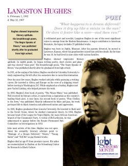 LANGSTON HUGHES