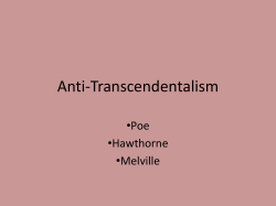 Anti-Transcendentalism