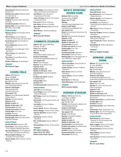 coors field cowboys stadium dick`s sporting goods park dodger