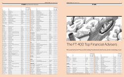 The FT 400 Top Financial Advisers