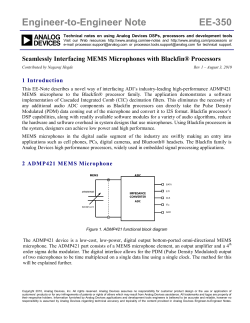Seamlessly Interfacing MEMS Microphones with