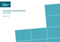 Corporate Parenting Plan - Skills Development Scotland