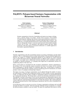 PolyRNN: Polygon-based Instance Segmentation with Recurrent