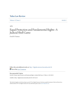 Equal Protection and Fundamental Rights-