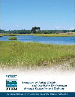 Protection of Public Health and Our Water Environment through