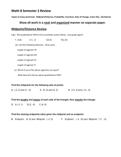 Math 8 Semester 2 Review