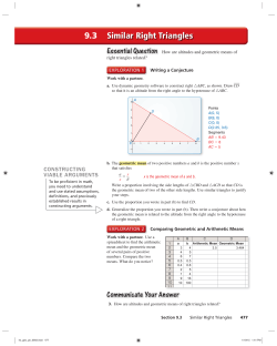 Similar Right Triangles 9.3