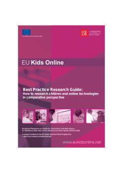 Best Practice Research Guide: How to research children and