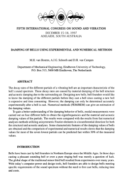 Damping of Bells using Experimental and Numerical Methods