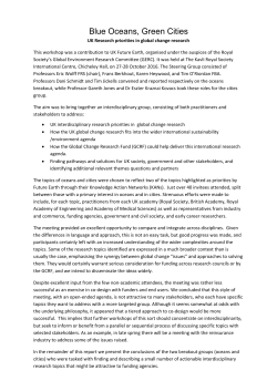 meeting report - Royal Society