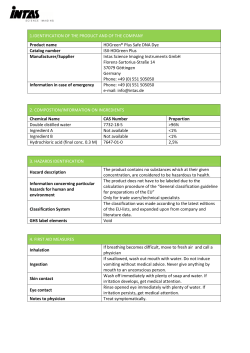 HDGreen Plus MSDS - Intas Science Imaging