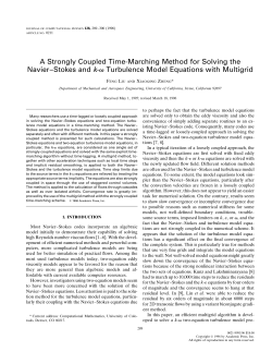 A Strongly Coupled Time-Marching Method for Solving the Navier