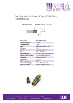 Strip Dimensions A=8mm, B=9mm, C=4.5mm Part number: 315