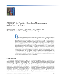 AMPDXA for Precision Bone Loss Measurements on Earth and in
