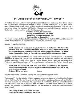 MAY 17 - St John the Baptist Parish Church