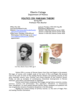 Politics 239 - Oberlin College