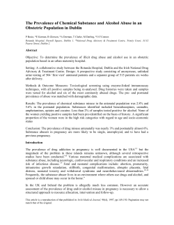 PDF (The prevalence of chemical substance and alcohol abuse in