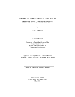 the effects of organizational structure on