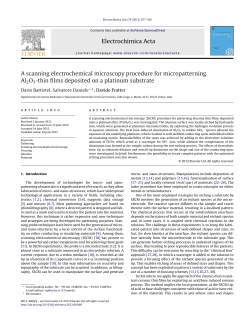 A scanning electrochemical microscopy procedure for