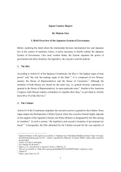 Japan`s Country Report - Centre for International Law