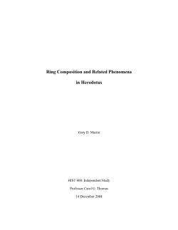 Ring Composition and Related Phenomena in Herodotus