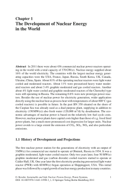 The Development of Nuclear Energy in the World