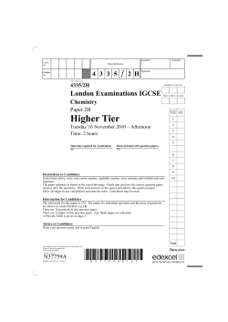 Question paper - Paper 2H - November 2010