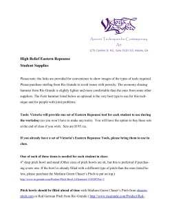 High Relief Eastern Repousse Student Supplies