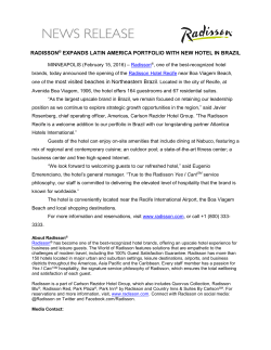 PDF - Carlson Rezidor Hotel Group